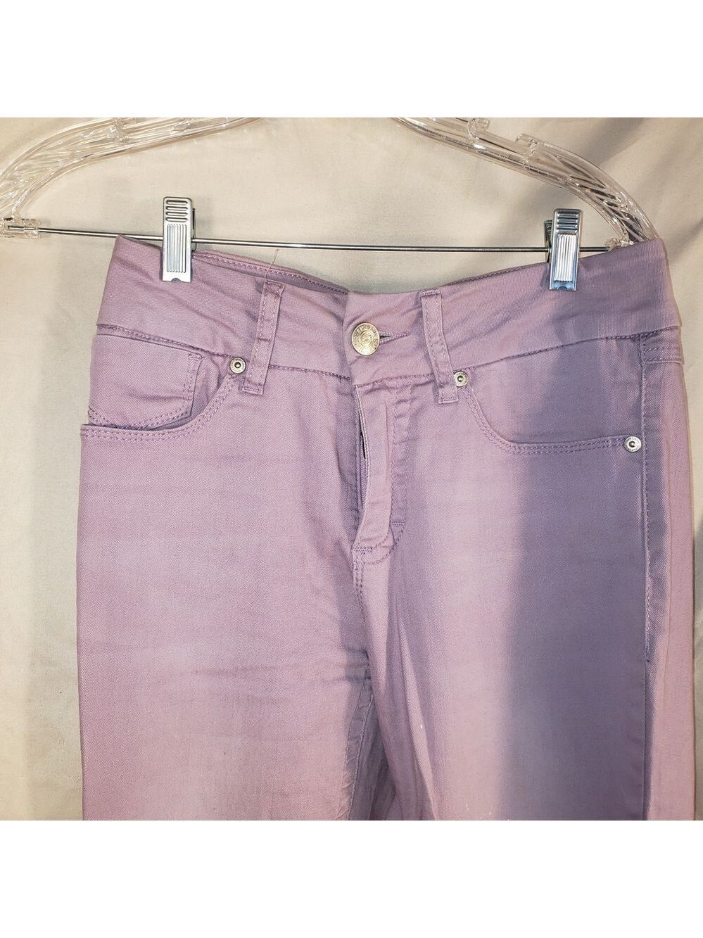 Seven7 Lilac Skinny Ankle Tummyless Denim Pants - 8 - Picture 3 of 9